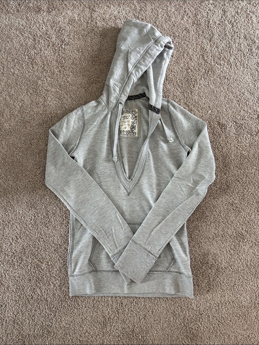Vintage Abercrombie & Fitch Sweatshirt, Hoodie, Size Medium, Gray
